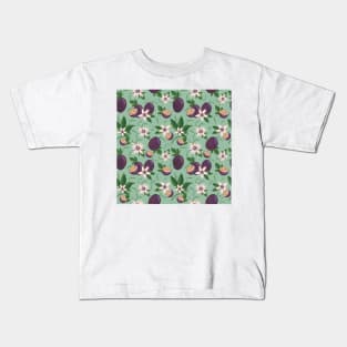 Passion Fruit Exotic Pattern Kids T-Shirt